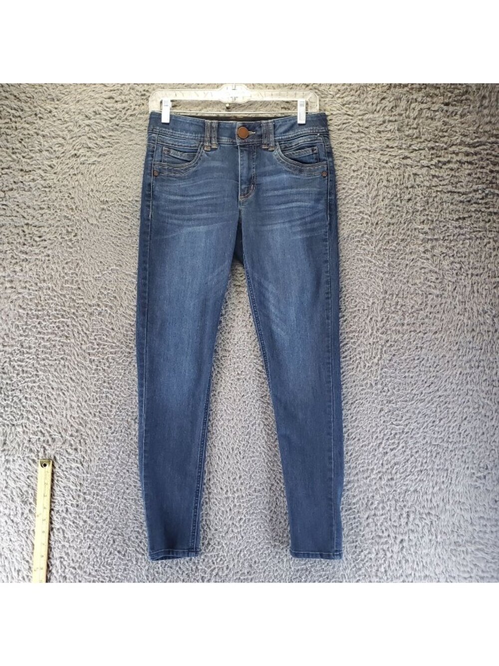 Democracy Jeans Womens Size 2 Blue Ab Technology Stretch Denim Skinny Fit *Read*